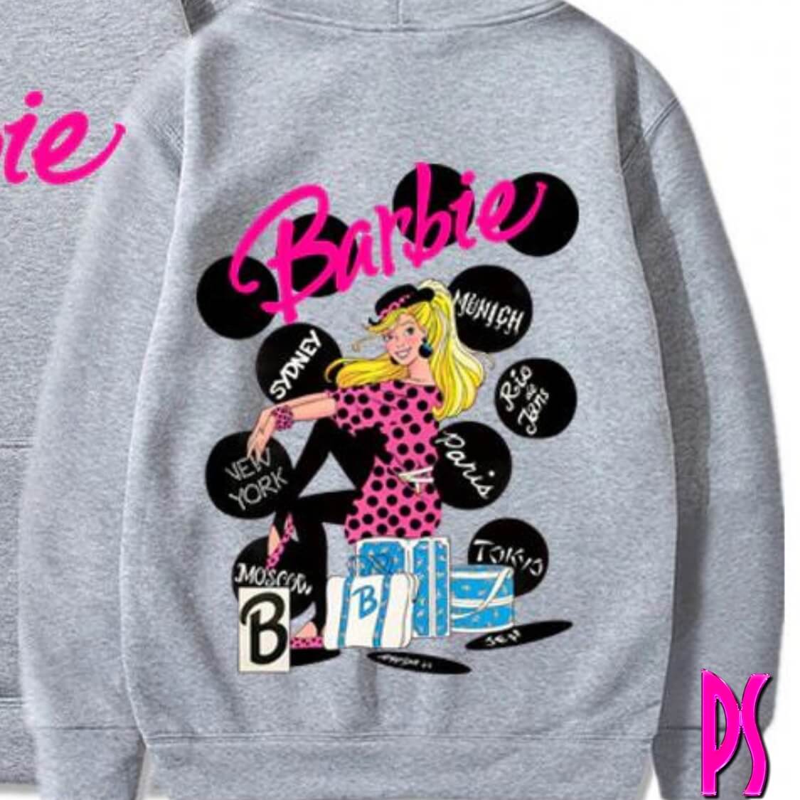 Grey Barbie Hoodie