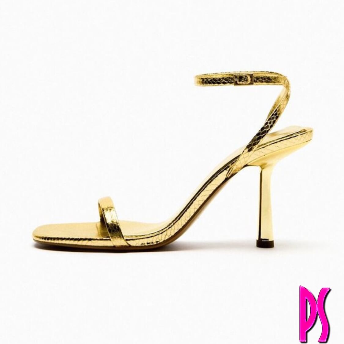 High Heel Sandals Gold