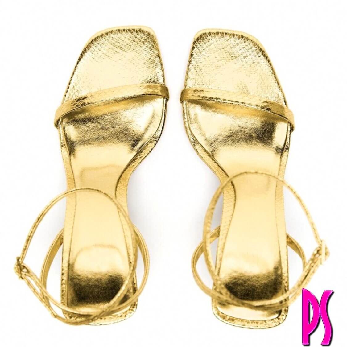 High Heel Sandals Gold