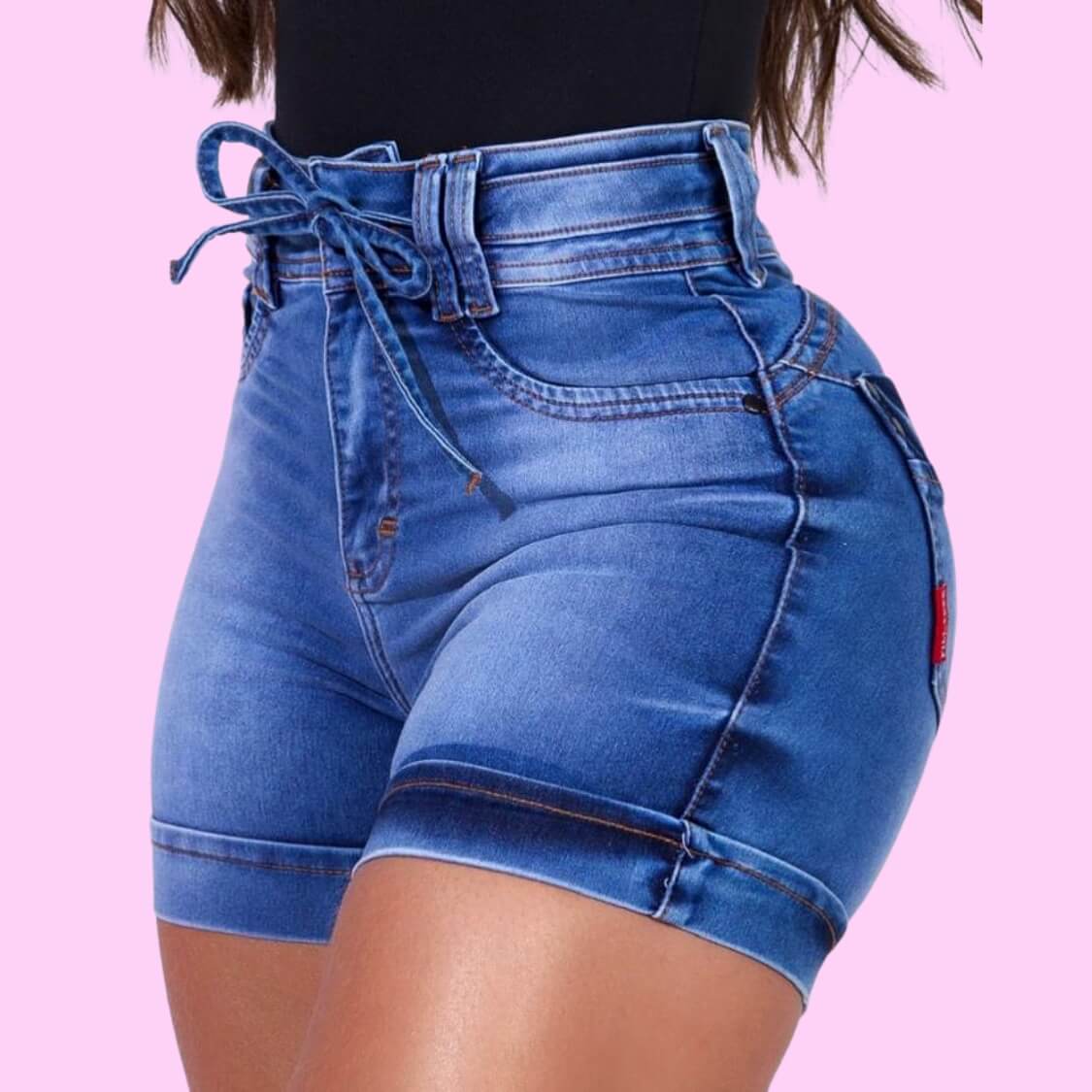 High Waist Denim Shorts