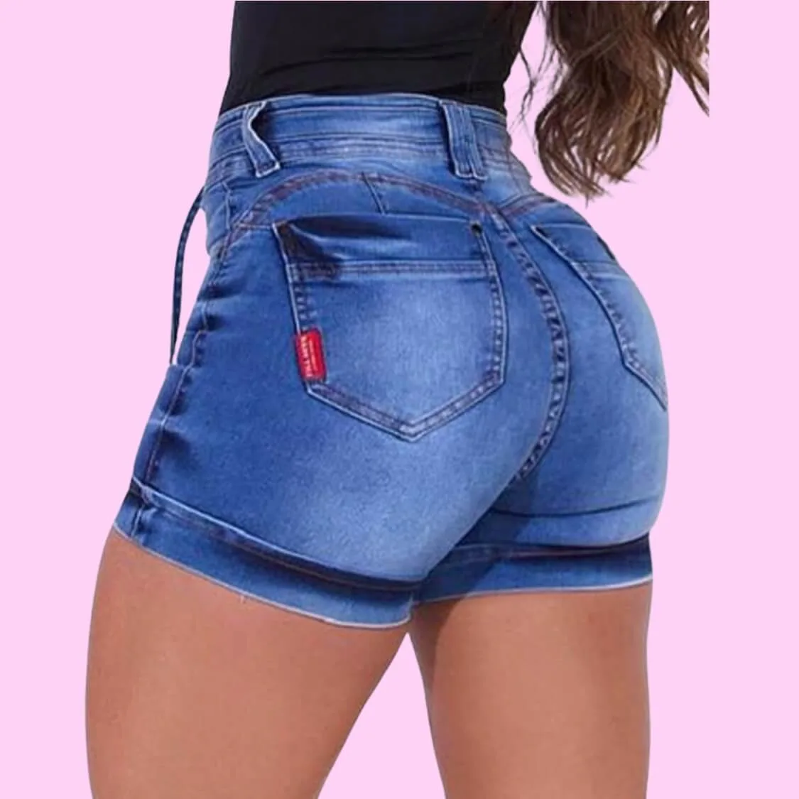 High Waist Denim Shorts