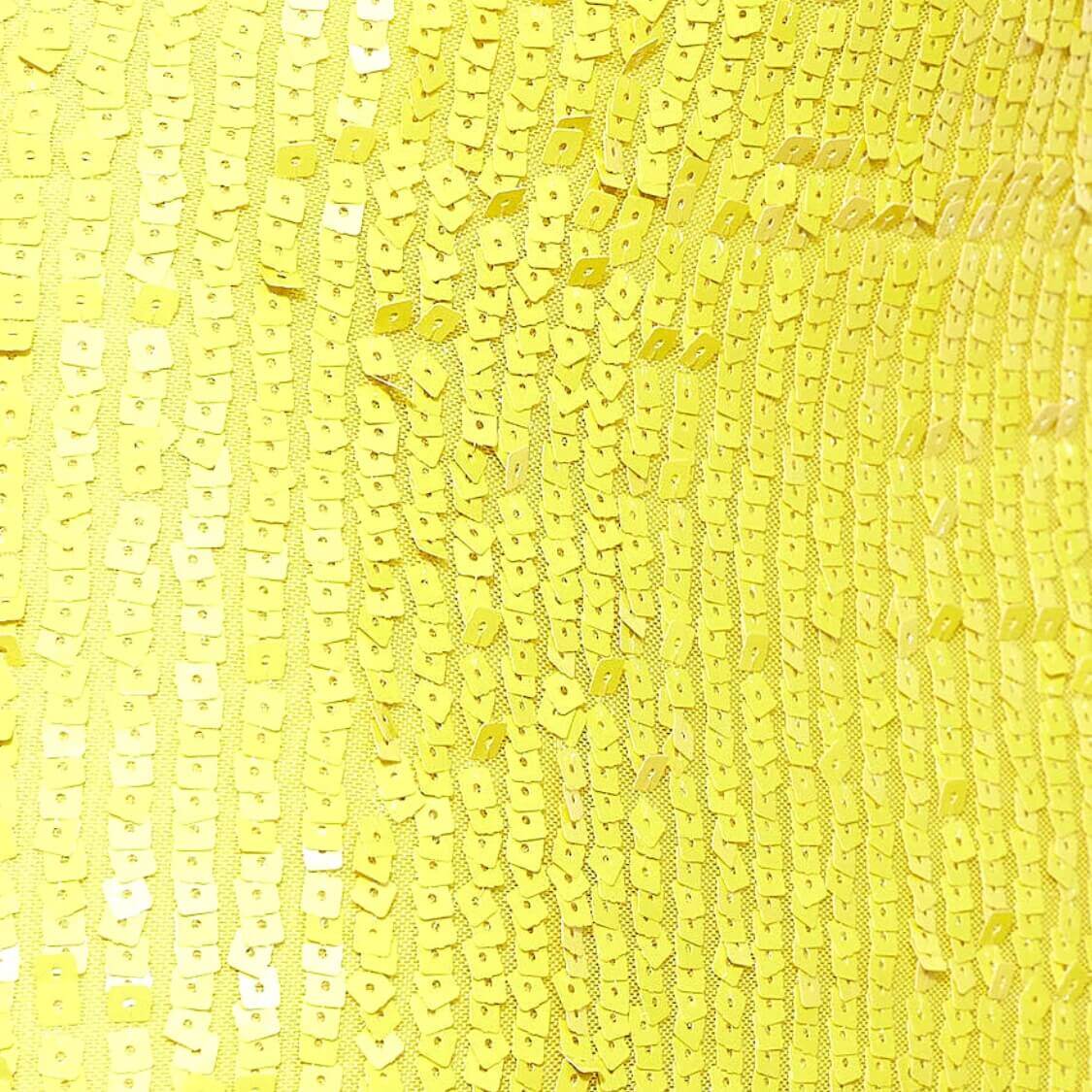 Yellow Hollow Out Sides Mini Dress