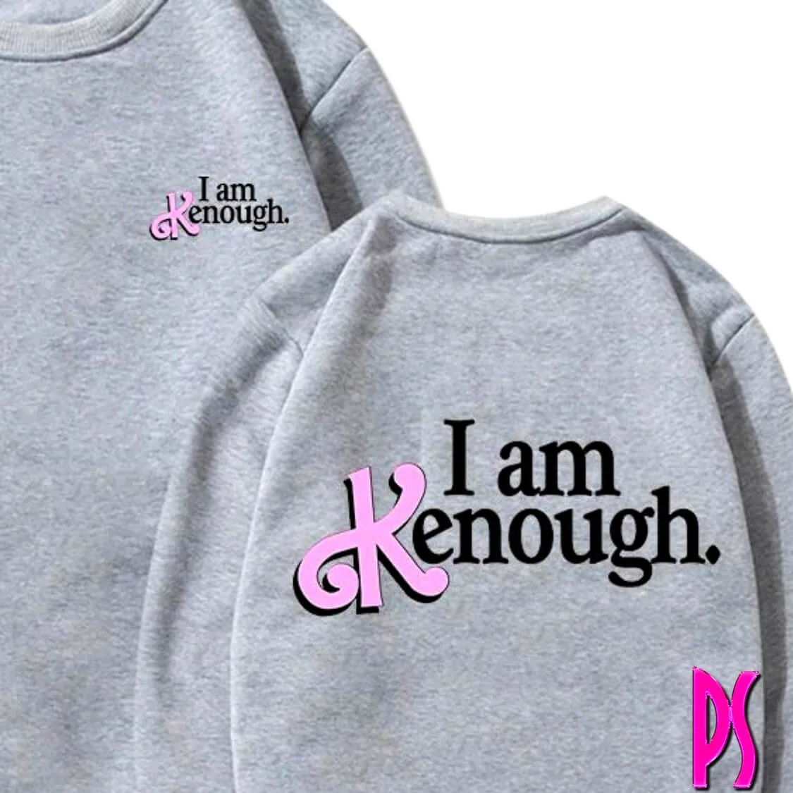 I am Kenough Hoodie Grey
