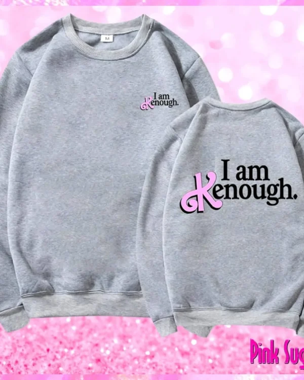 I am Kenough Hoodie Grey