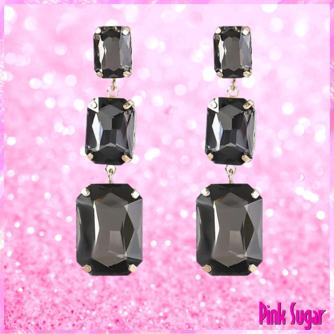 Labradorite Crystal Drop Earrings
