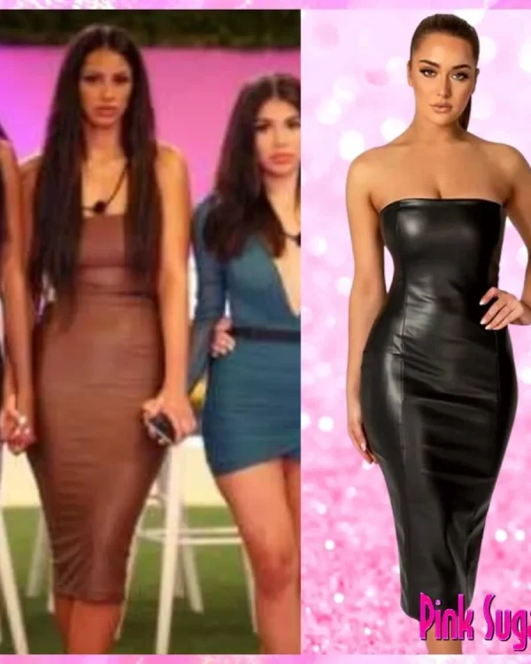 Leather Midi Dress