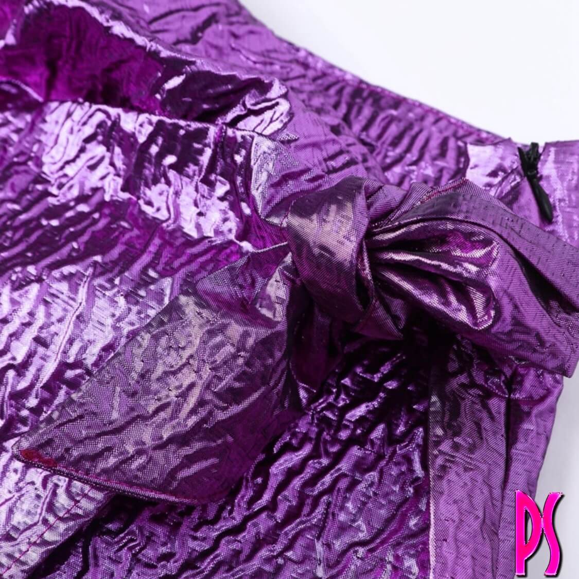 Metallic Purple Skort