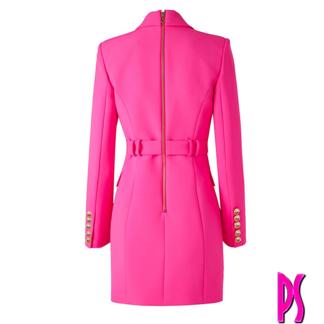 Pink Blazer Dress