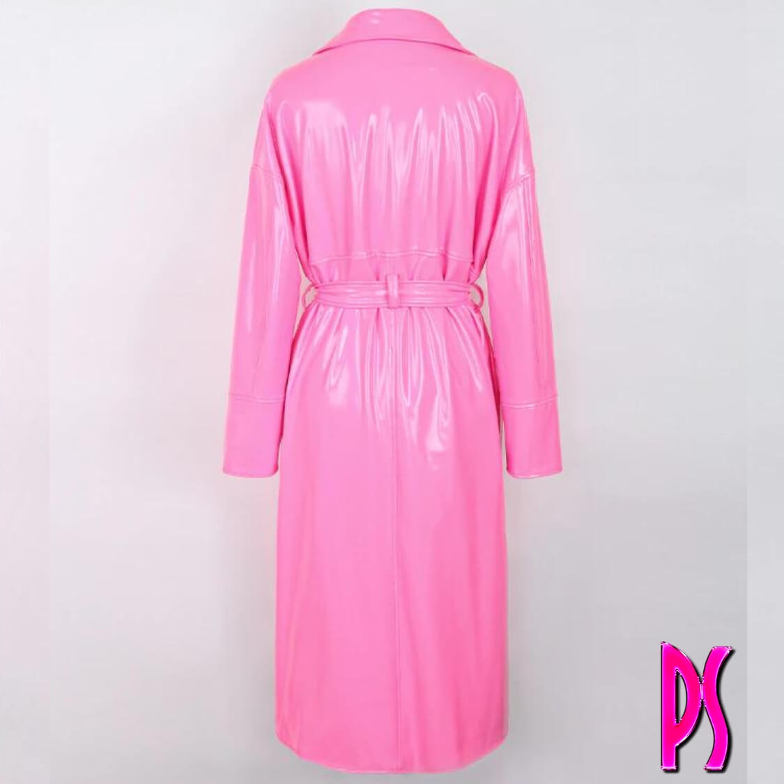 Pink Sugar Bikini Patent Leather Trench