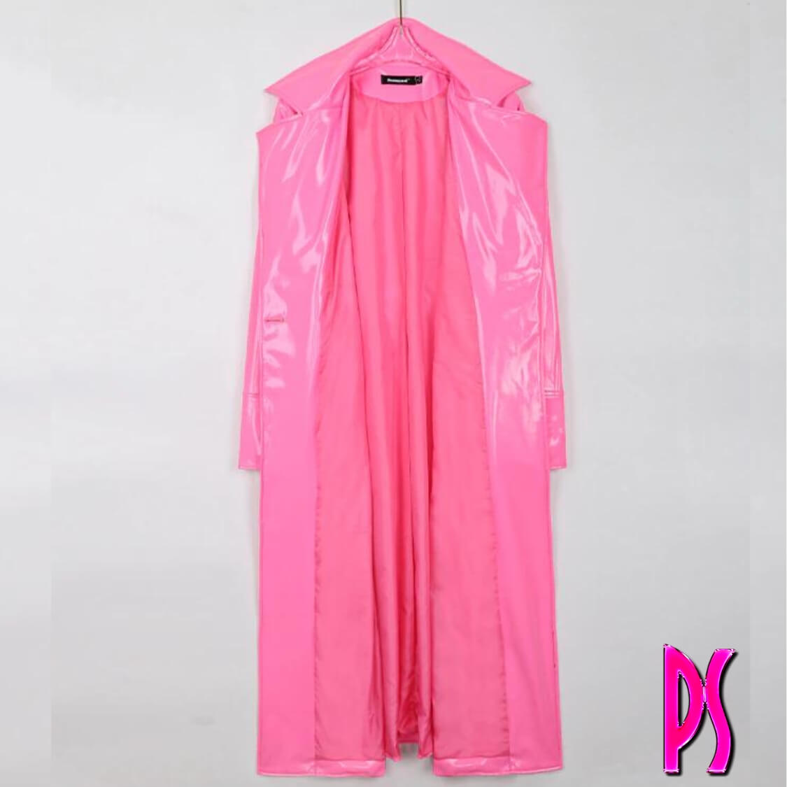 Pink Sugar Bikini Patent Leather Trench