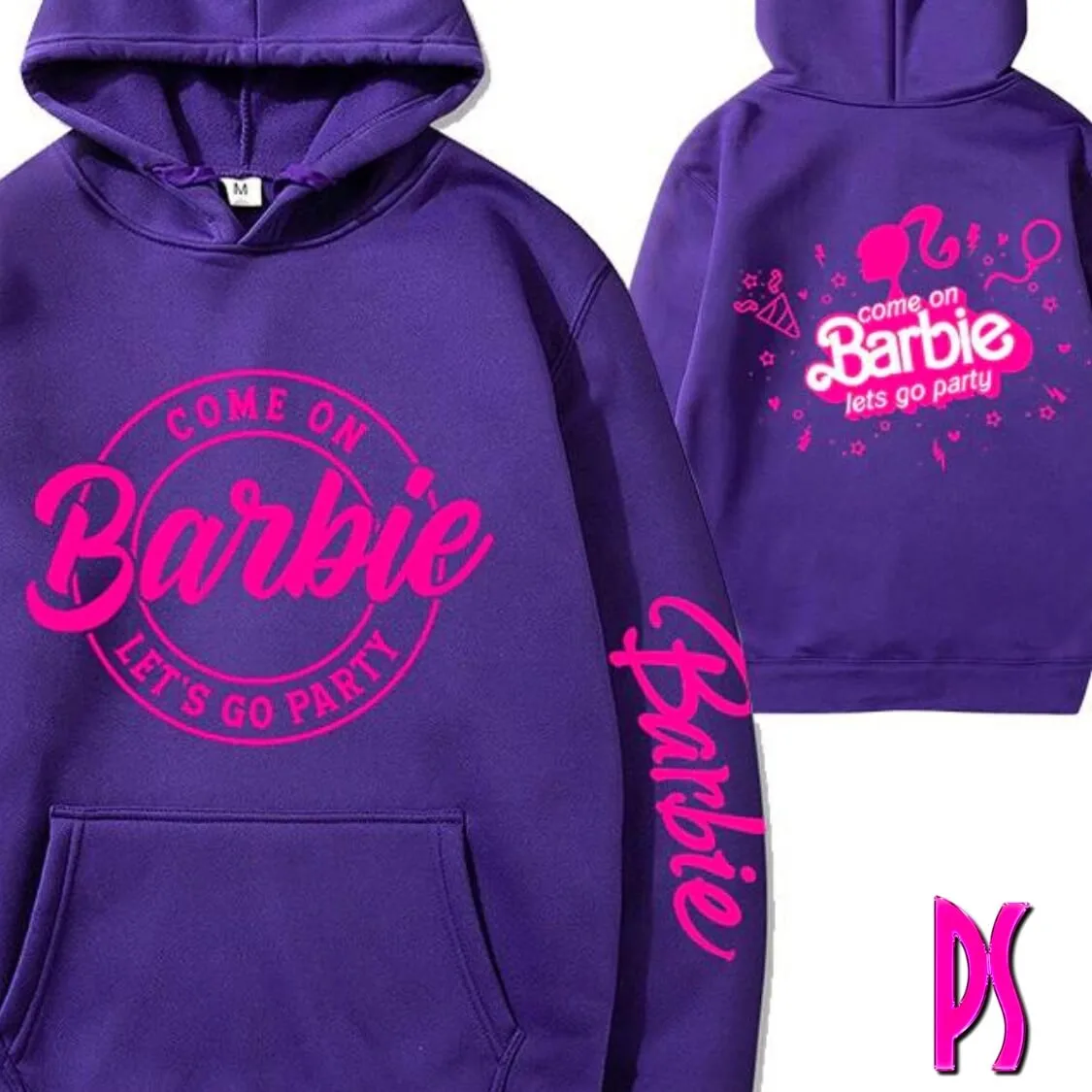 Purple Fleece Barbie Hoodie