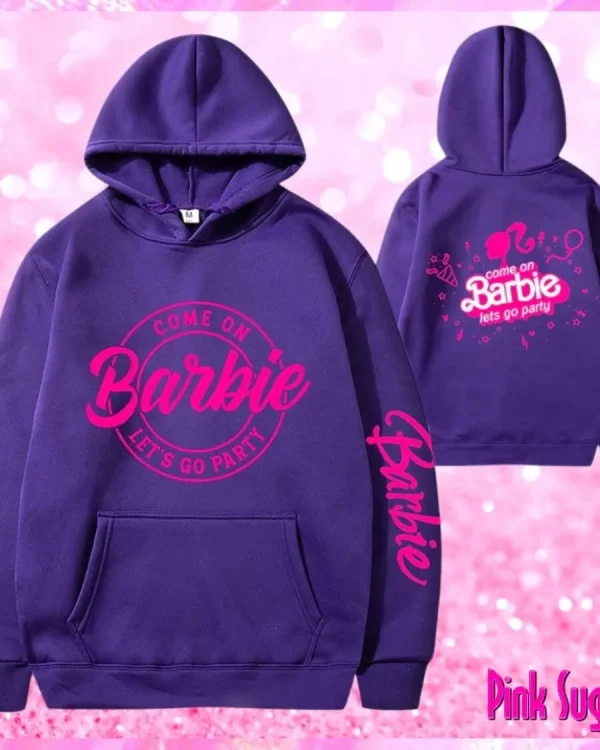 Purple Fleece Barbie Hoodie