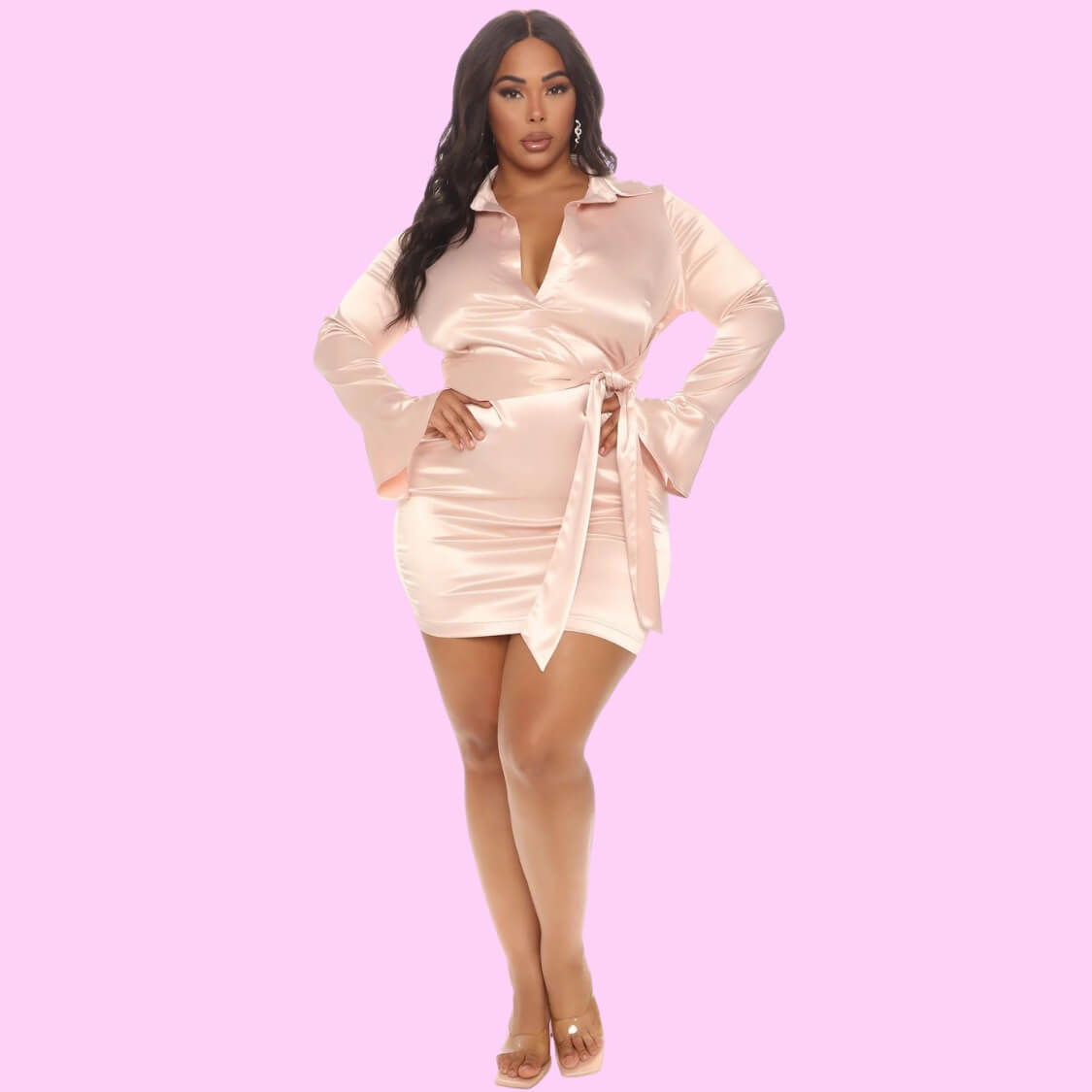 Satin Mini Dress