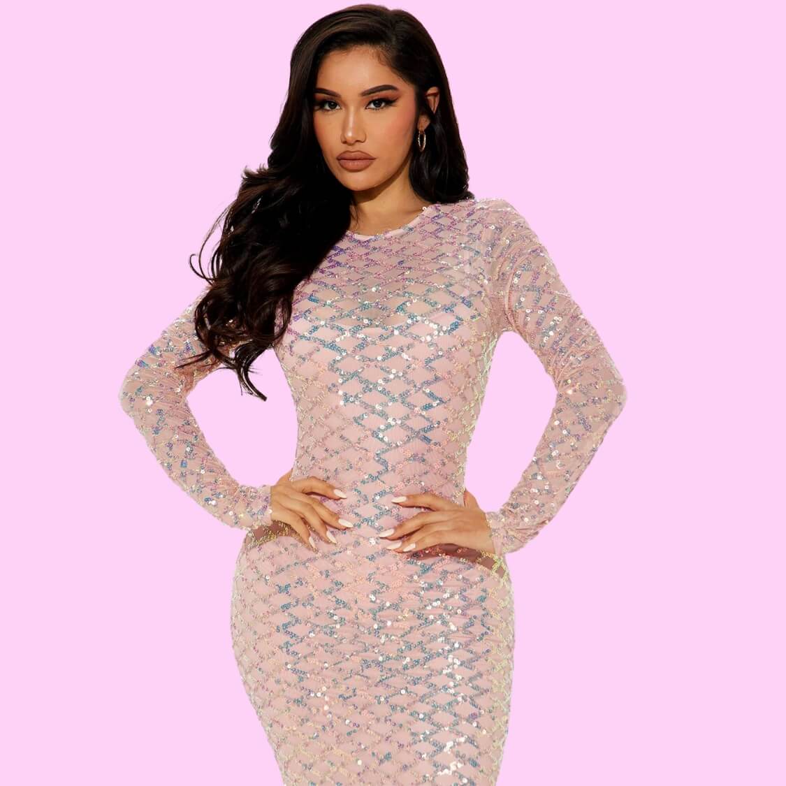 Sequin Maxi Dress