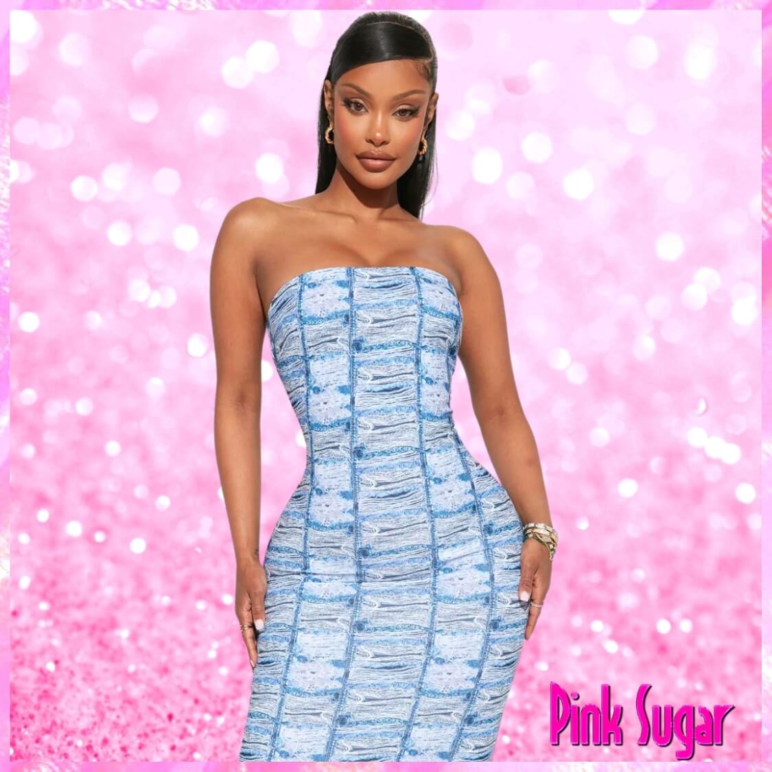 Strapless Bodycon Maxi Dress
