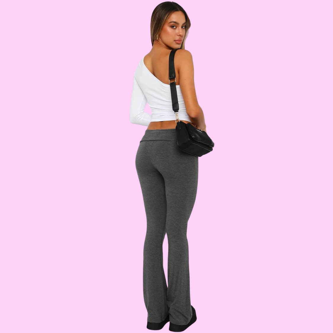 Stretch Pants Leggings Charcoal Grey