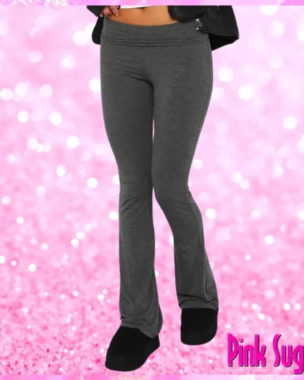 Stretch Pants Leggings Charcoal Grey