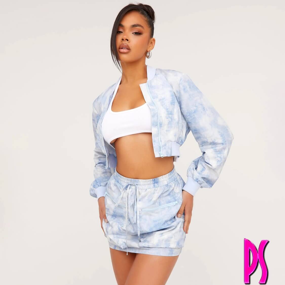 Tie-Dye Long Sleeve Two Piece