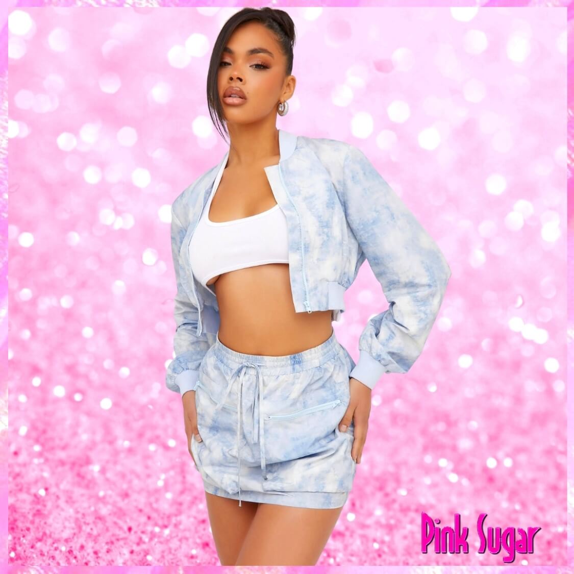 Tie-Dye Long Sleeve Two Piece