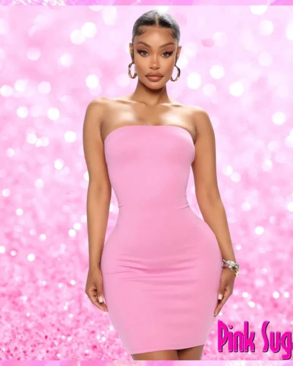 Tube Dress Pink