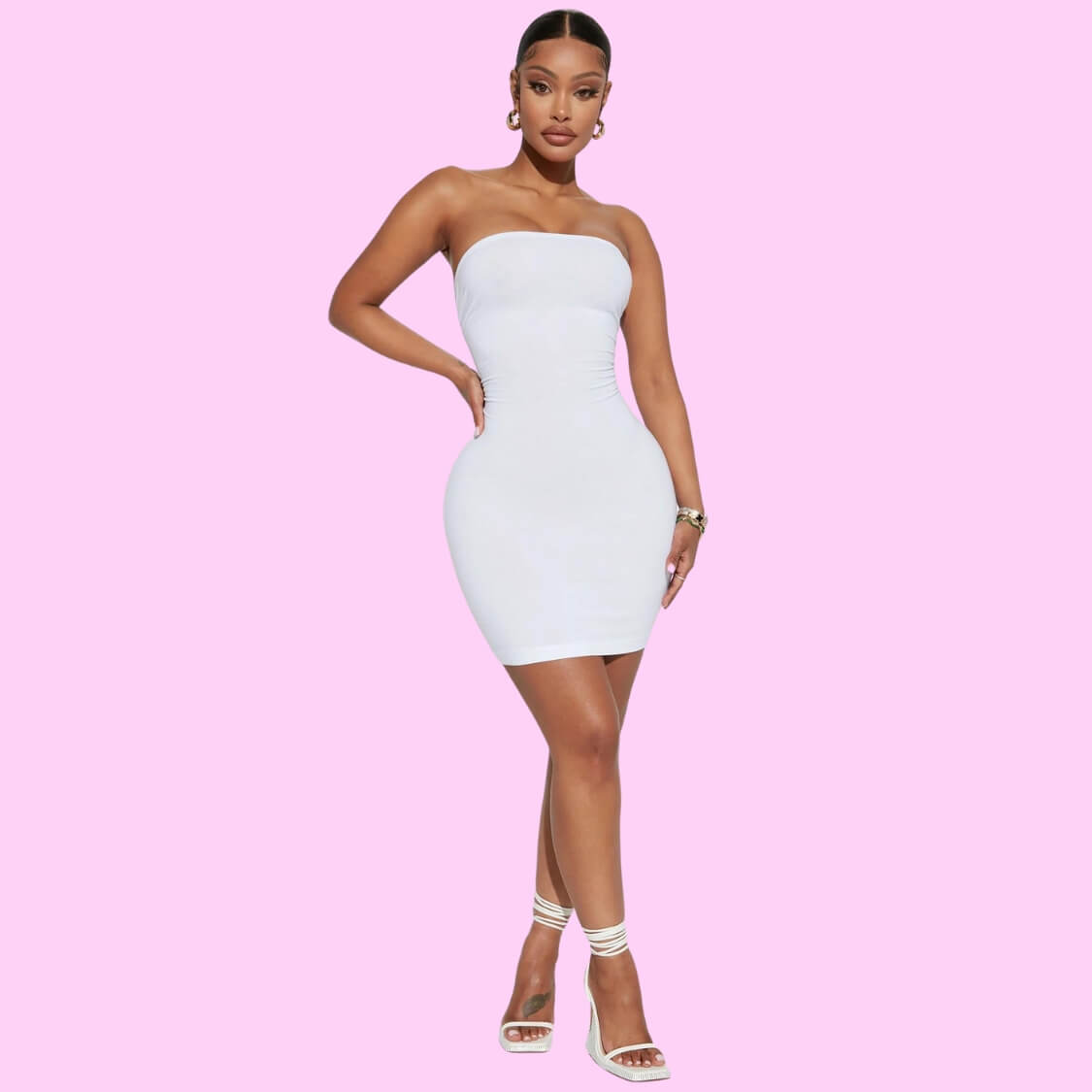 Tube Dress White