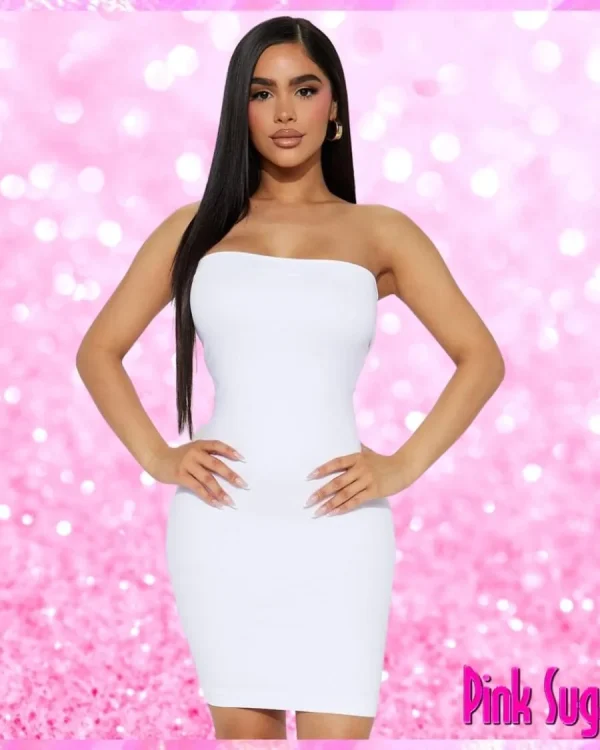 Tube Dress White