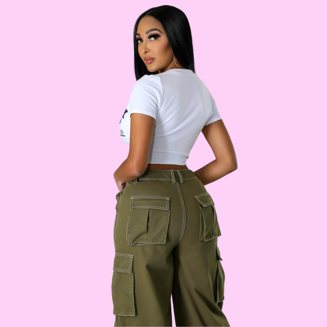 University Babe Crop Tie Top