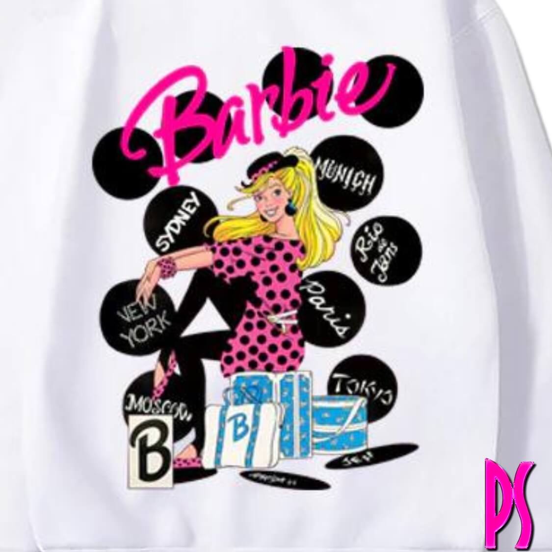 White Barbie Hoodie