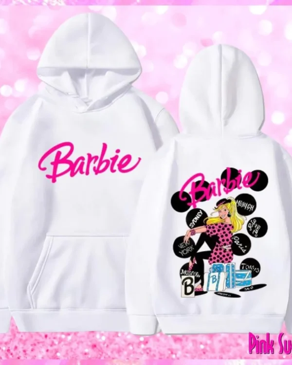 White Barbie Hoodie