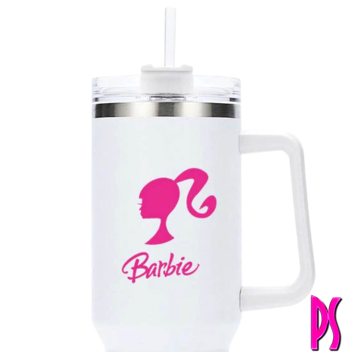 White Barbie Insulated Stainless Steel Thermos