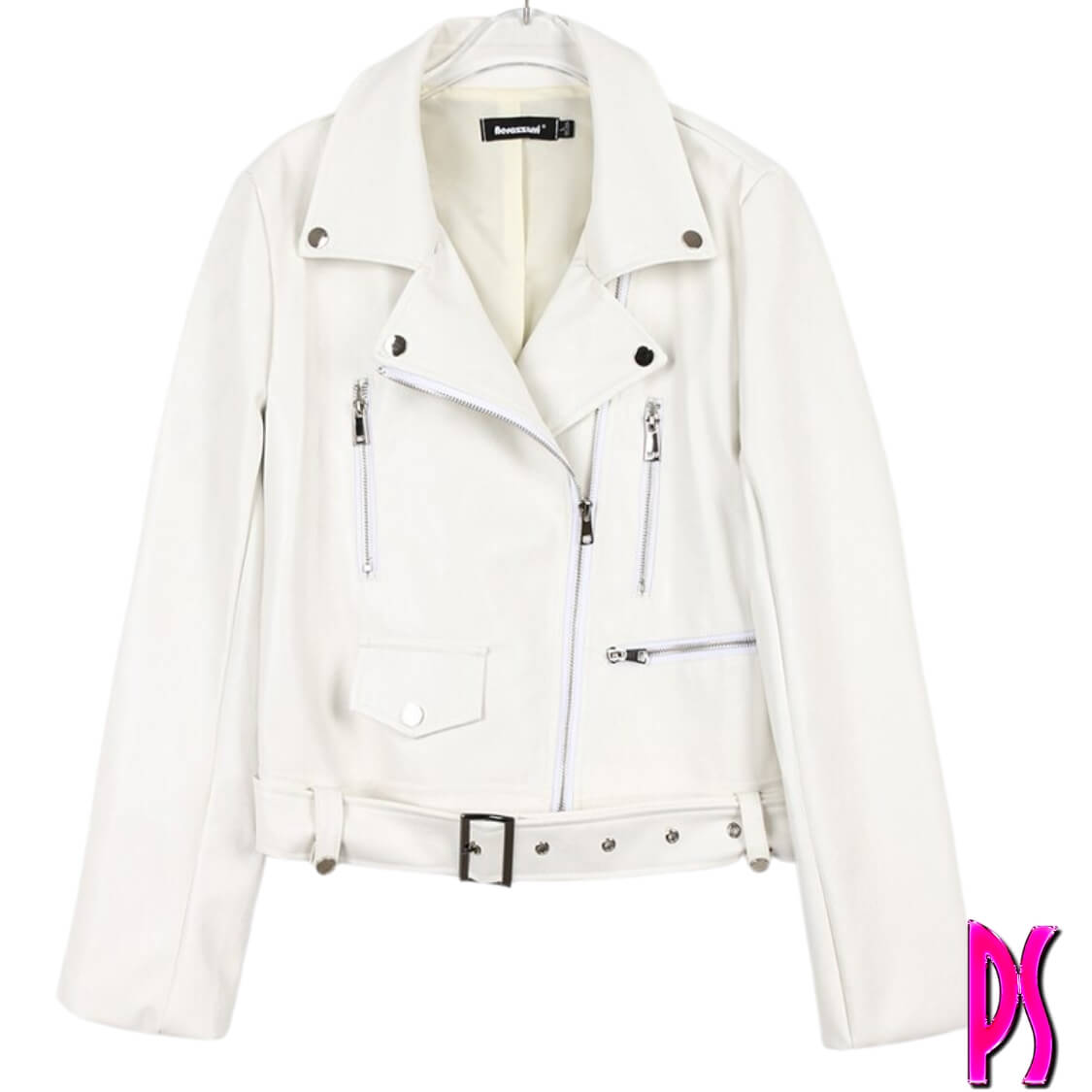 White Biker Jacket