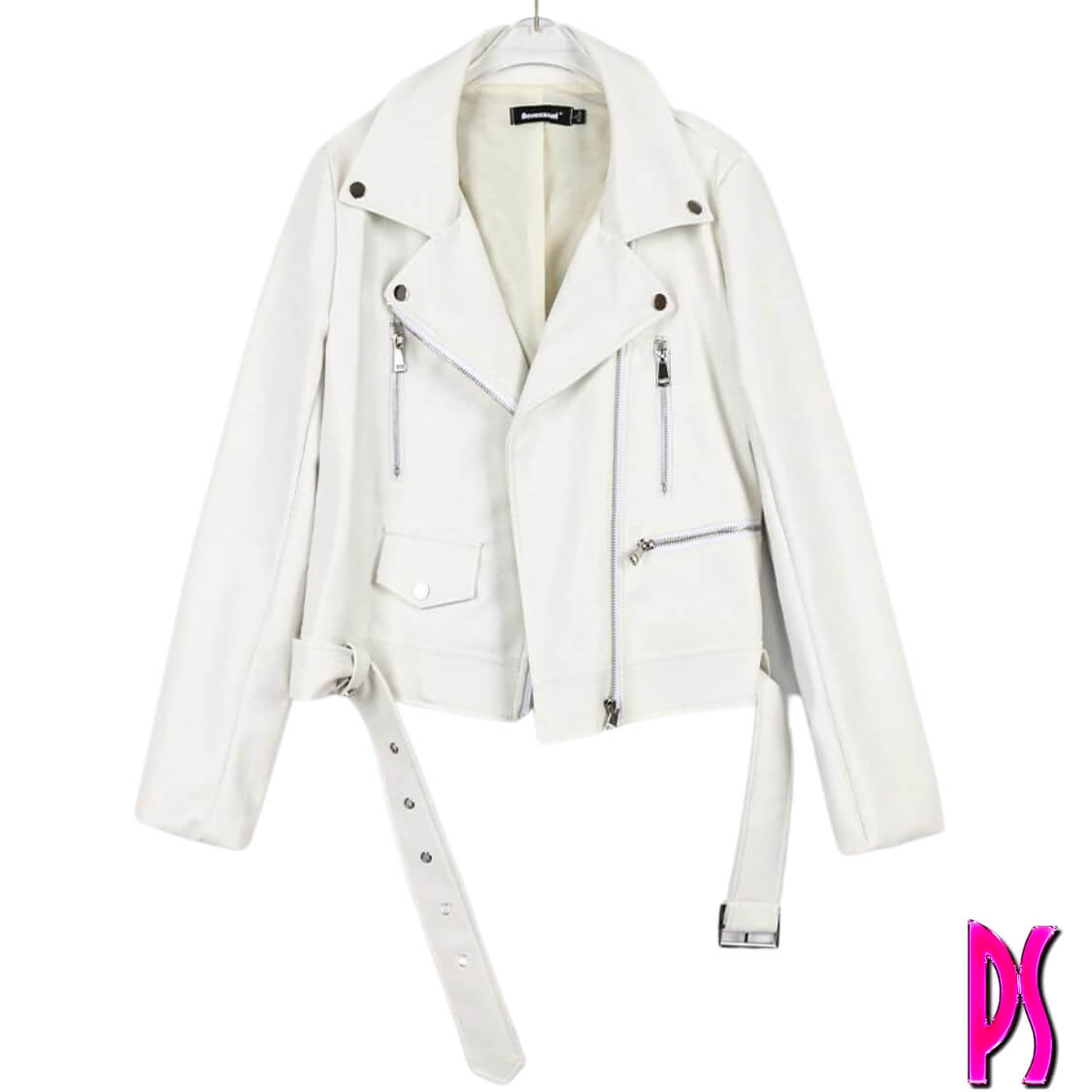 White Biker Jacket