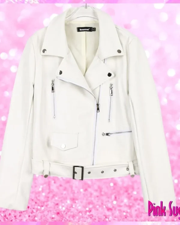 White Biker Jacket
