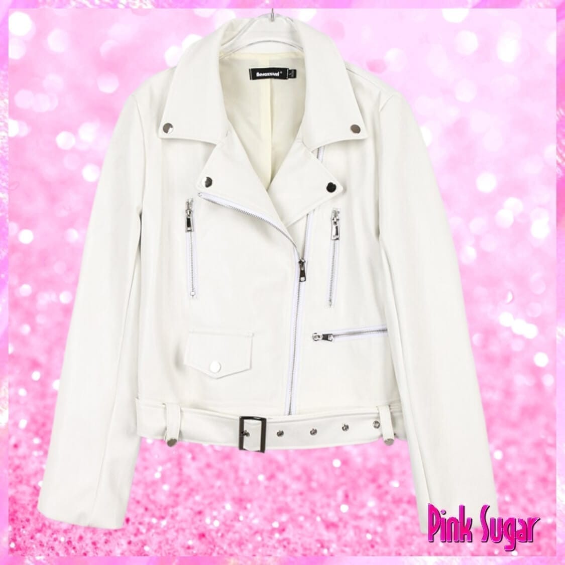 White Biker Jacket