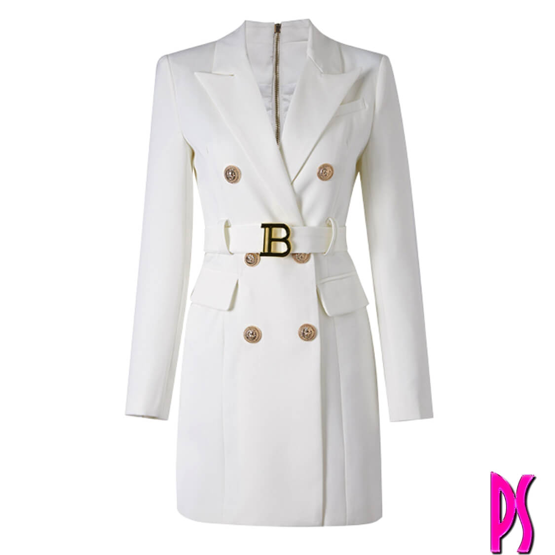 White Blazer Dress