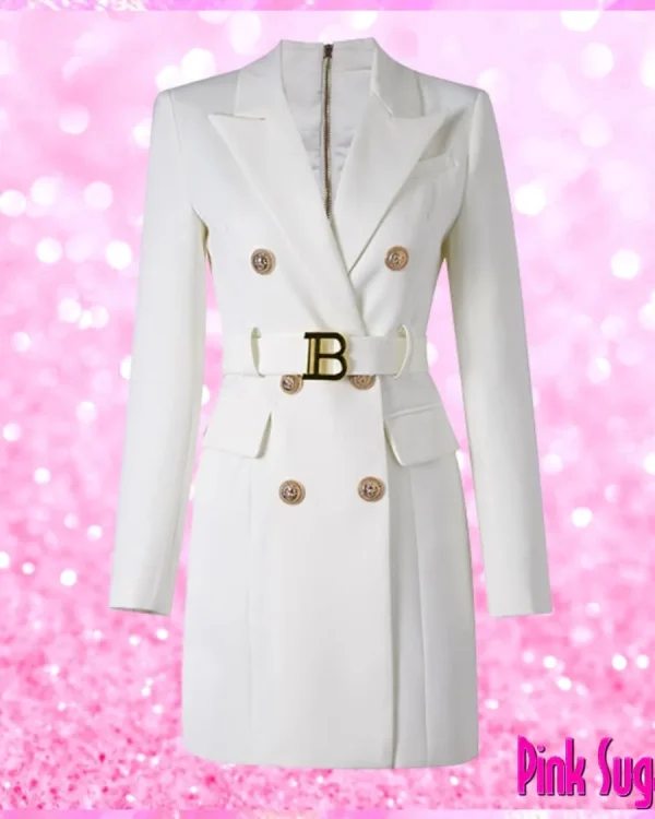 White Blazer Dress