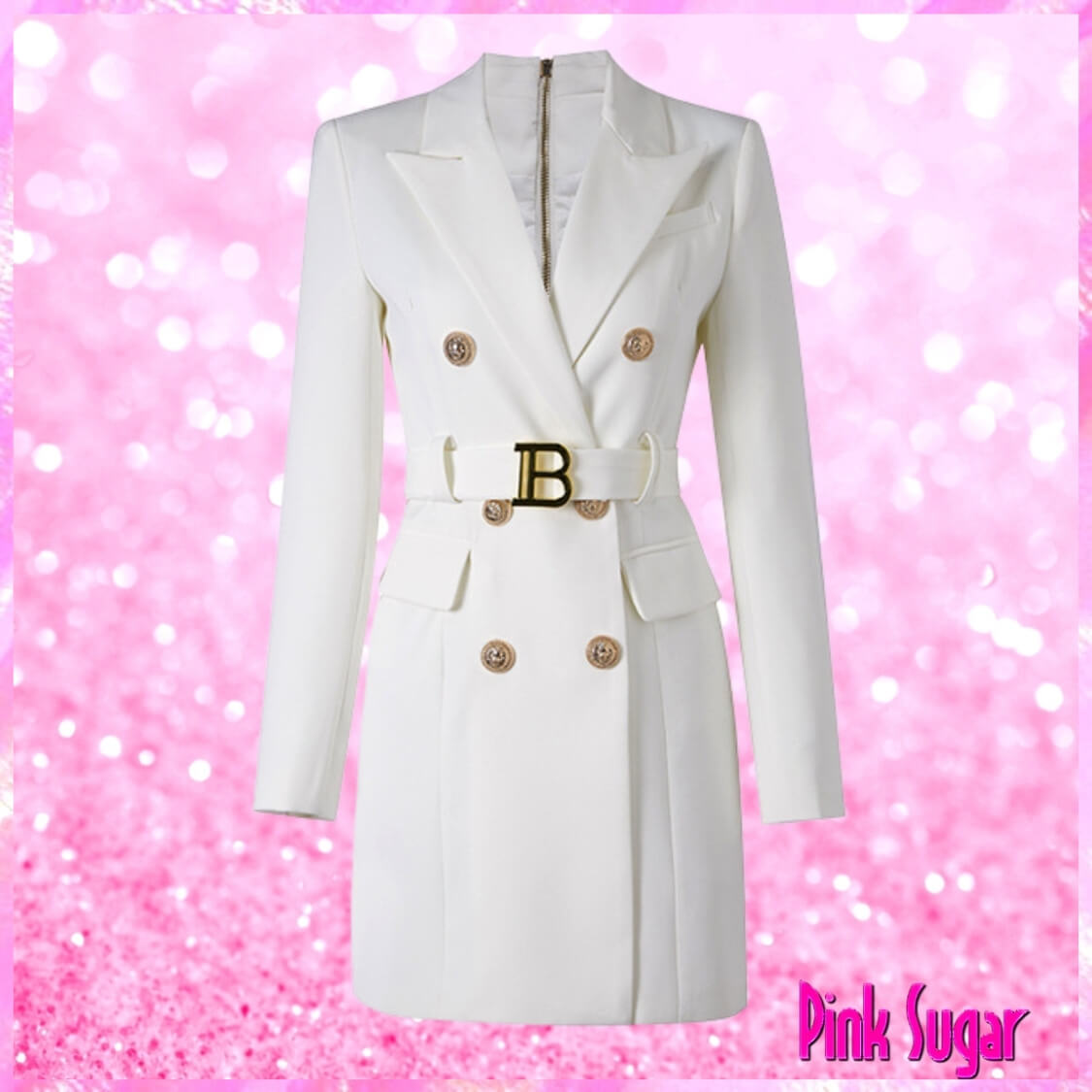 White Blazer Dress