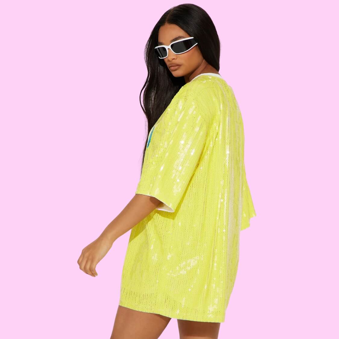All You Need Is Love Sequin T-Shirt Dress 
