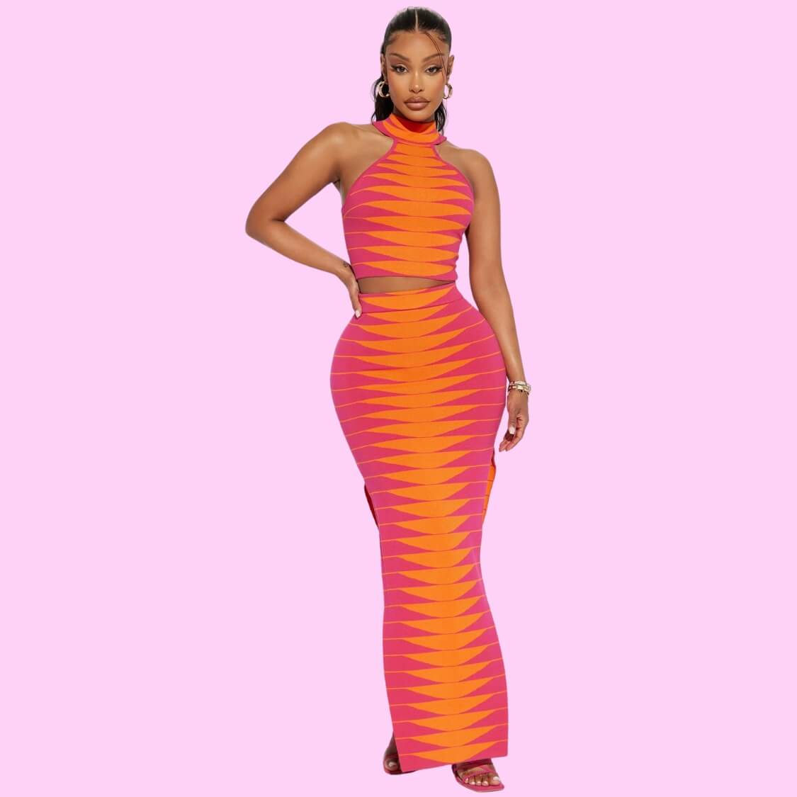 2 Piece Maxi Skirt Set