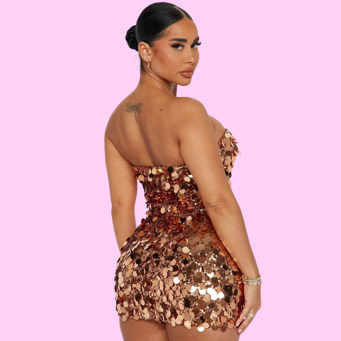 Bardot Sequin Mini Dress