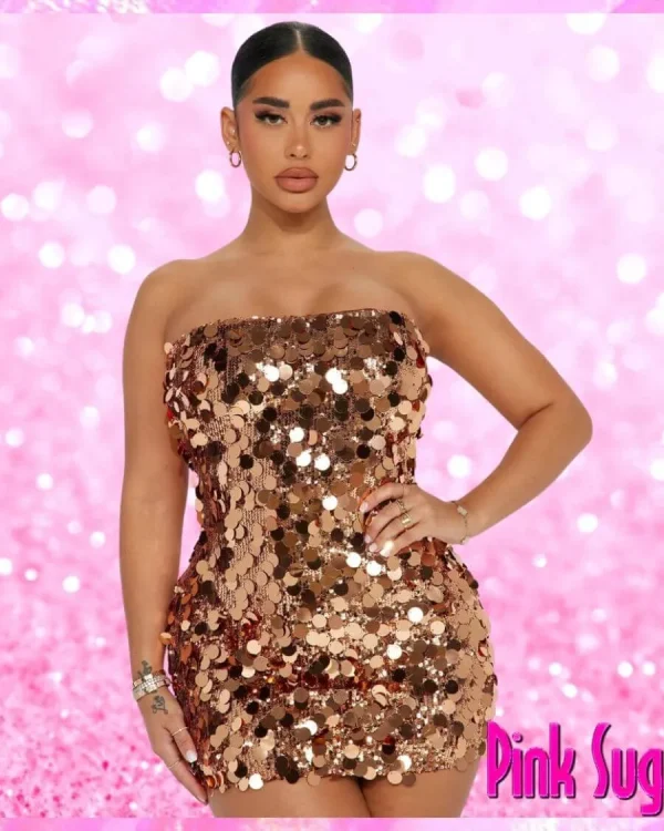 Bardot Sequin Mini Dress