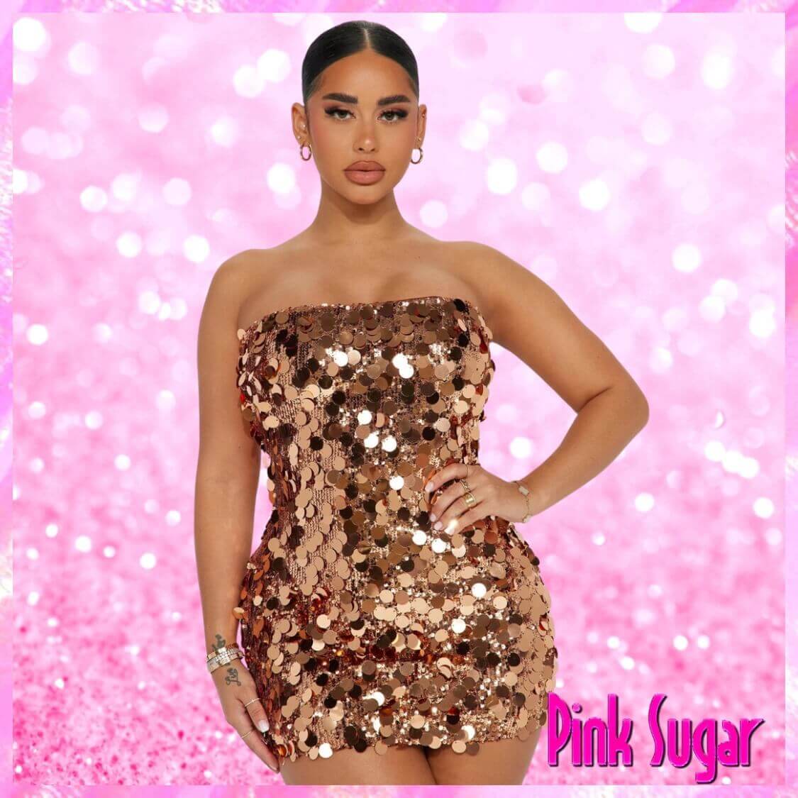 Bardot Sequin Mini Dress