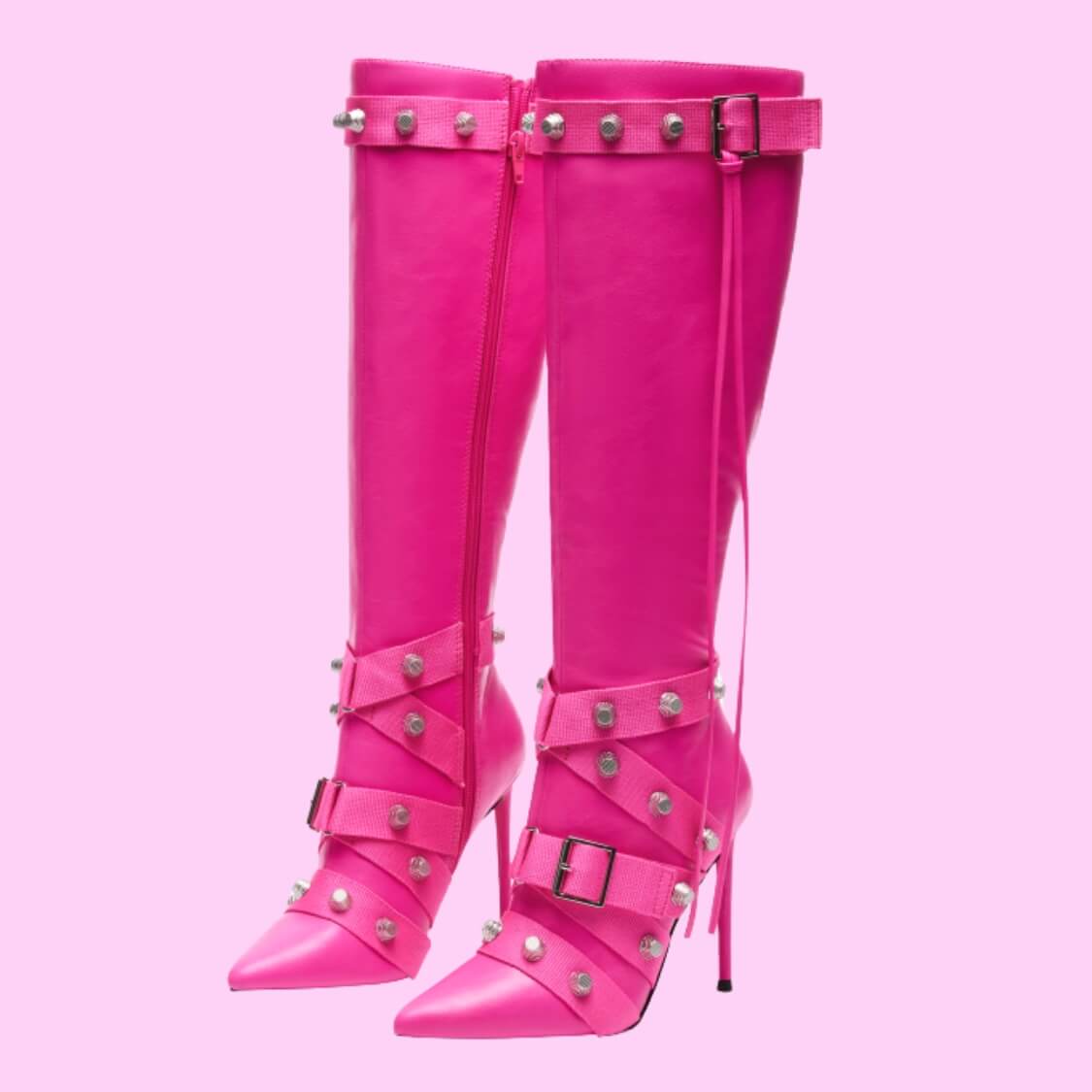 Hot Pink Calf Boots