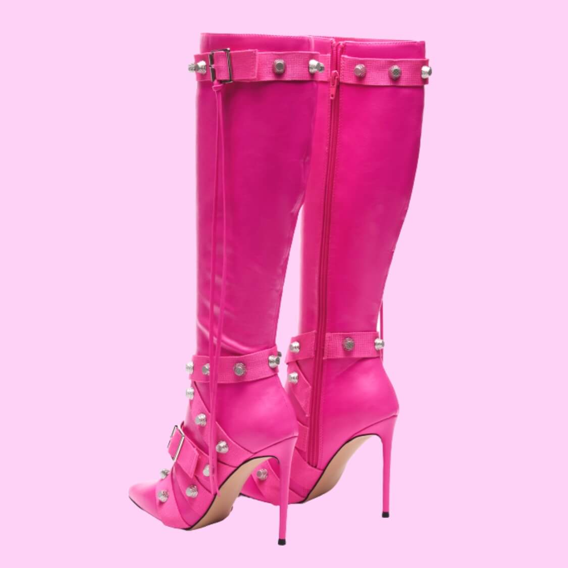 Hot Pink Calf Boots
