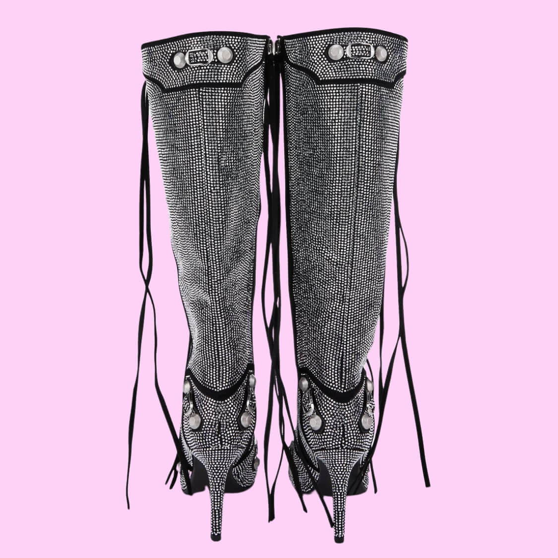 Rhinestone Stiletto Boots