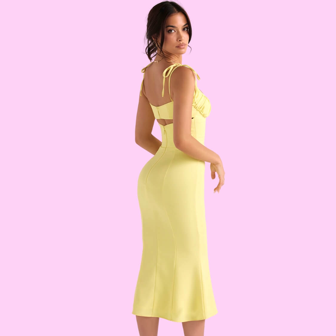 Cut Out Midi Maxi Dress 