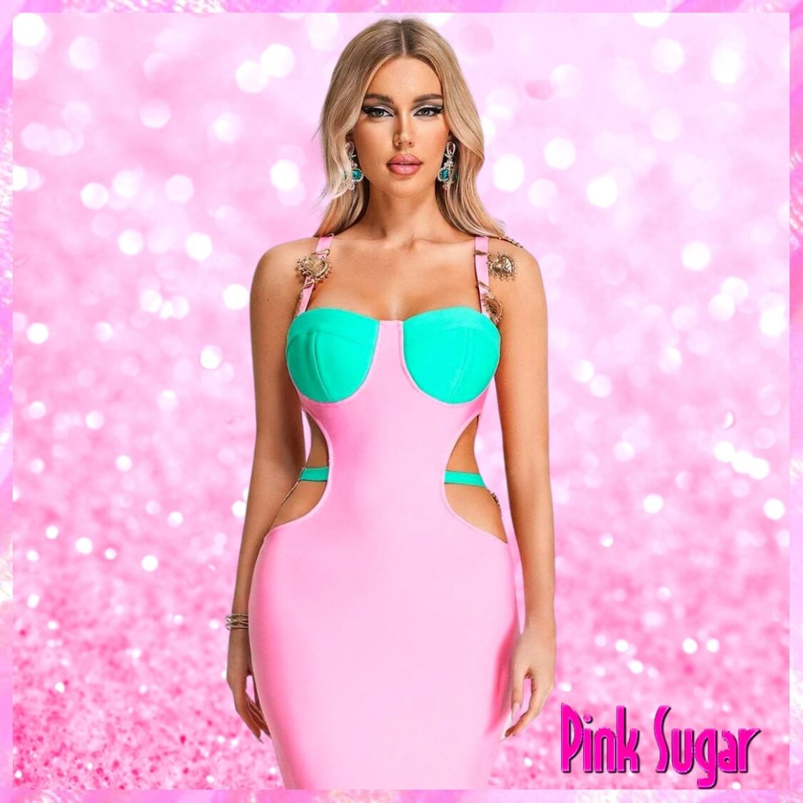 Cutout Bandage Maxi Dress