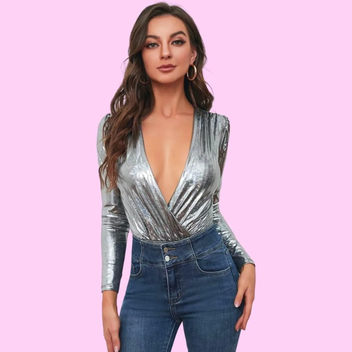 Deep V Bodysuit