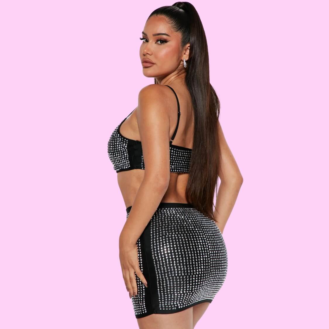 Diamond Two Piece Skirt Set