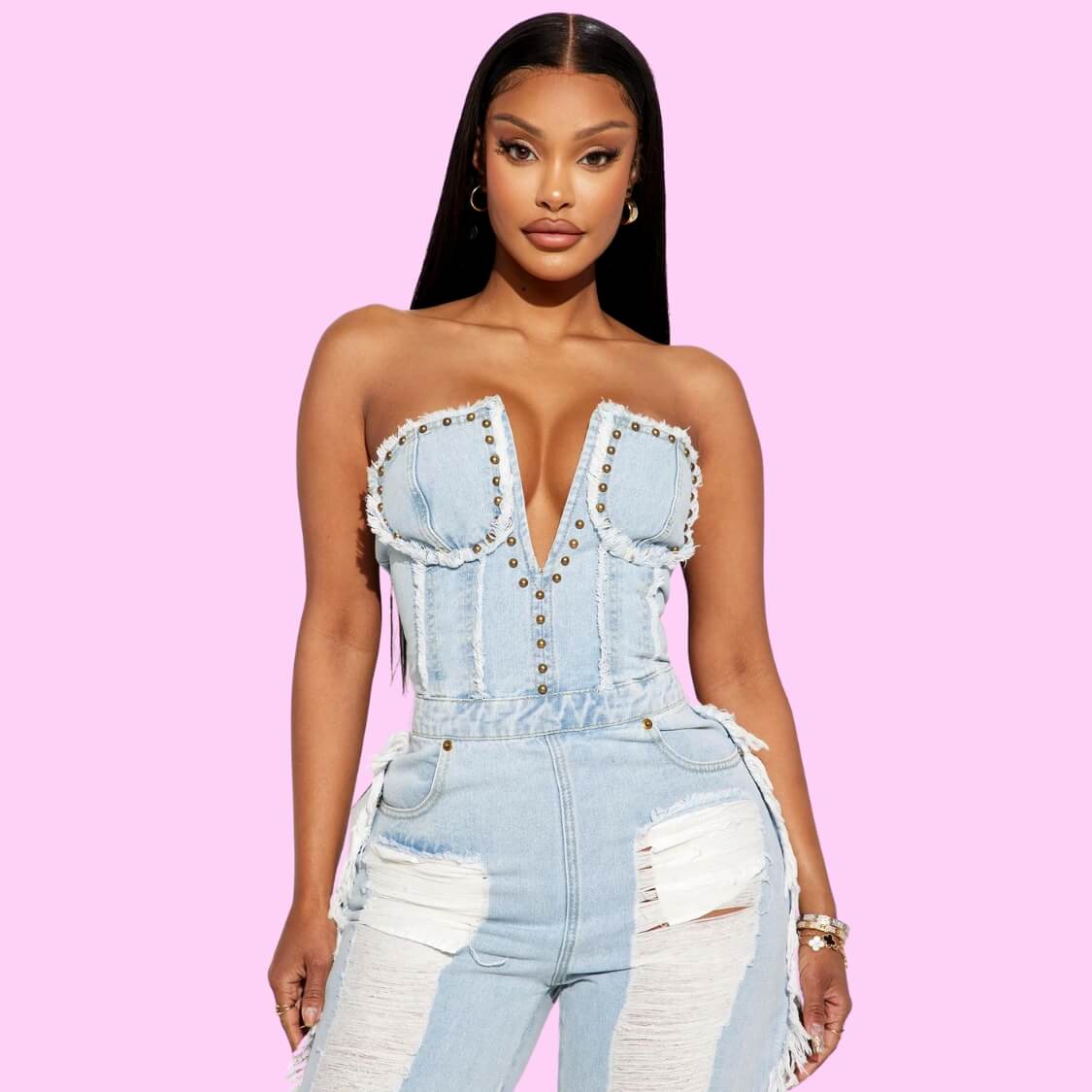 Distressed Jumpsuit